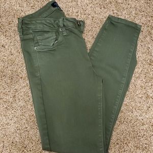 Army green jeans from Stitch Fix.